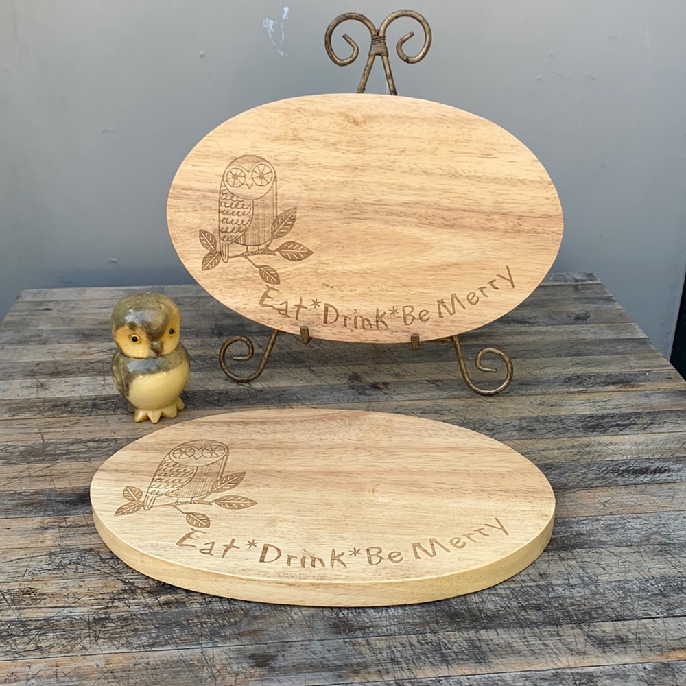 NEW Owl Cutting Board Set